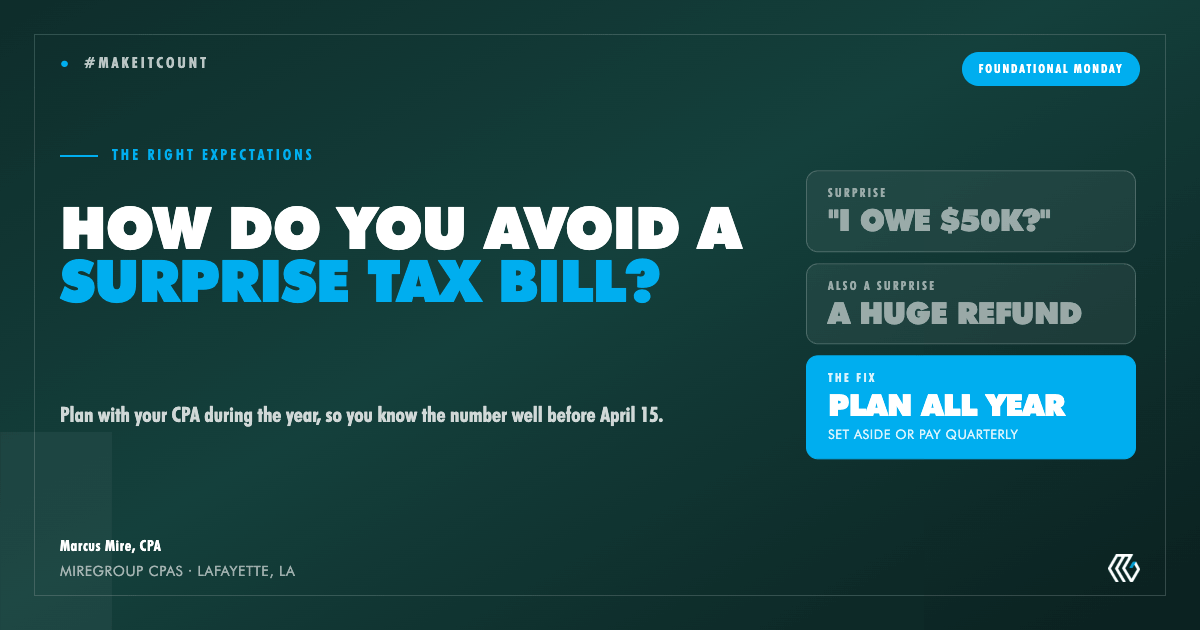 surprise tax bill